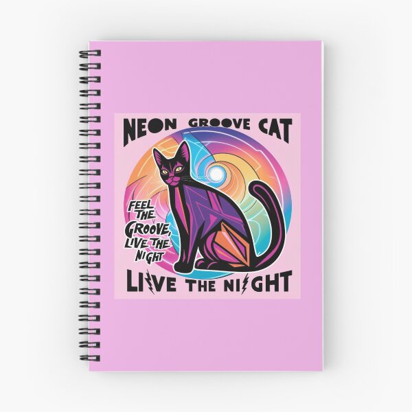 Item preview, Neon groove cat  designed and sold by Artsyvision.