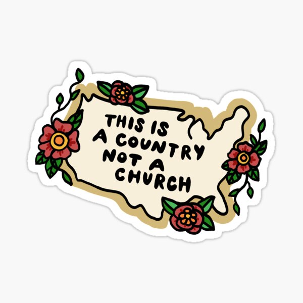 Artikel-Vorschau von Dies ist ein Land, keine Kirche – Behalten Sie die Trennung von Kirche und Staat bei, designt und verkauft von TweeSpark.