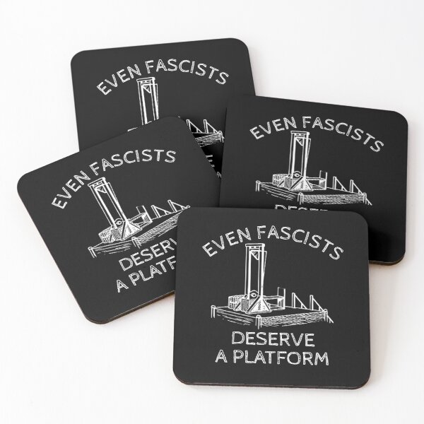 Item preview, Even Fascists Deserve a Platform – Dark Political Satire  designed and sold by The Junto Shop.