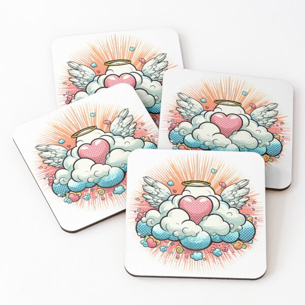 Item preview,  valentine angel wings cloud heart,valentine cloud, angel heart,Angel Wings,valentines Day Angel Wings,vintage valentines day designed and sold by Expressions-Sel.