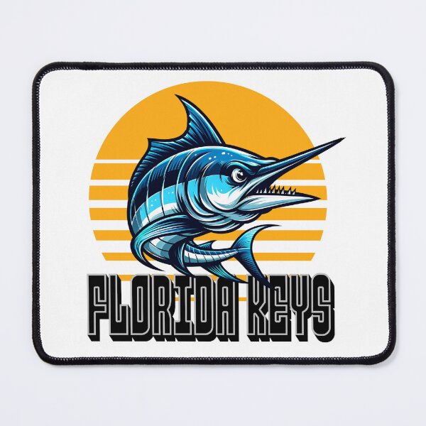 Item preview, Florida Keys Marlin Fishing Retro Sunset Design designed and sold by WayoftheWater.