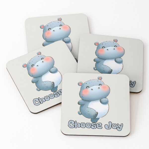 Item preview, Choose Joy Animals Hippo designed and sold by SillyDarkShop.