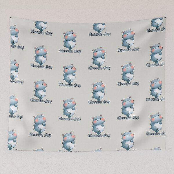 Item preview, Choose Joy Animals Hippo designed and sold by SillyDarkShop.