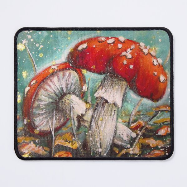 Item preview, Fly agarics in autumn leaves designed and sold by Naturzauber.