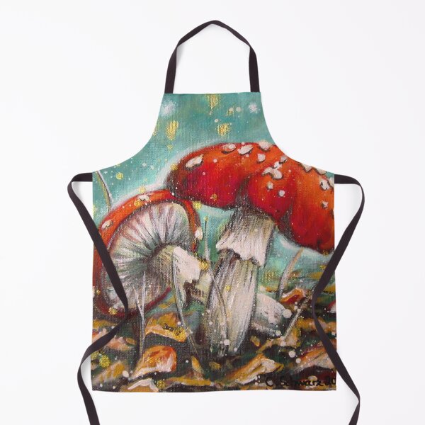 Item preview, Fly agarics in autumn leaves designed and sold by Naturzauber.