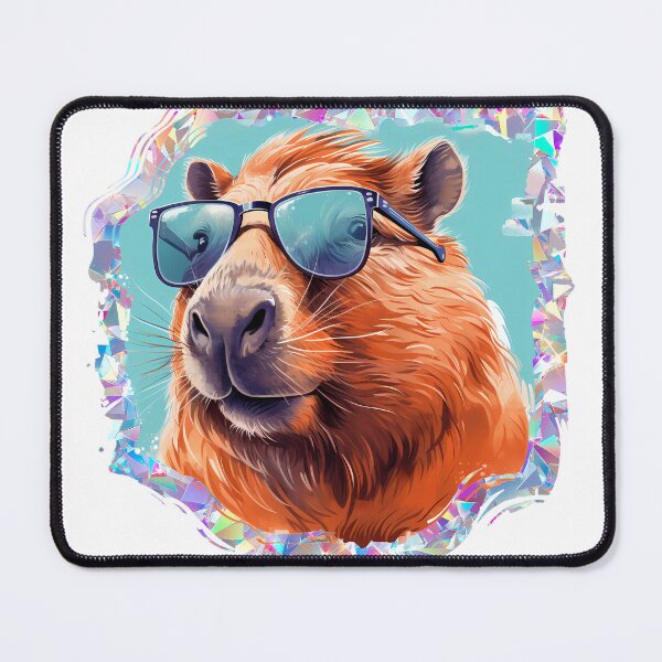 Item preview, Cool Capybara Holographic designed and sold by ColorFlowArt.