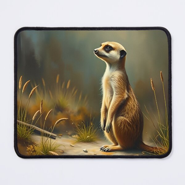 Item preview, Meerkat Oil Painting Style African Safari Conservation designed and sold by kakarikihill.