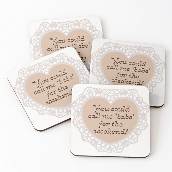 Item preview, 'Call Me Babe For The Weekend' Valentine designed and sold by justswemothings.