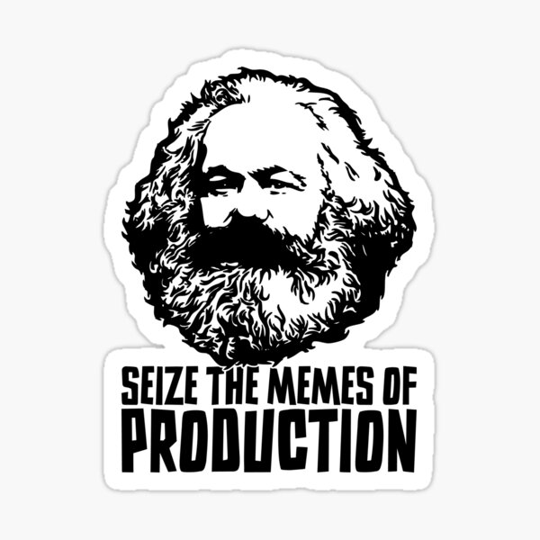 Artikel-Vorschau von Ergreife die Meme der Produktion | Lustiger Karl Marx, designt und verkauft von Guerrilla-Dx.