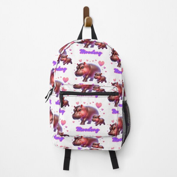 Item preview, Moodeng pygmy hippo and mom (white background) designed and sold by Ningodino.