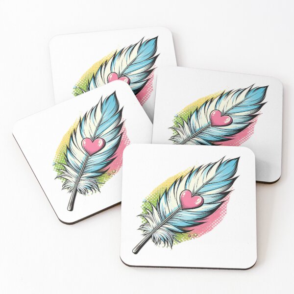 Item preview, valentine angel feather with heart,angel feather,angel ,valentines Day Angel,vintage valentines day designed and sold by Expressions-Sel.
