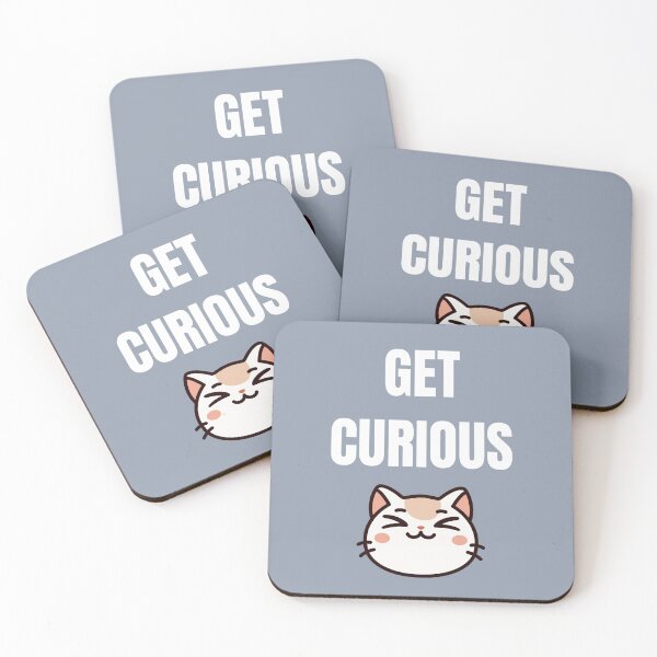 Item preview, Get Curious Like Kawaii Kitty Motivation To Stay Curious designed and sold by StudioTina.