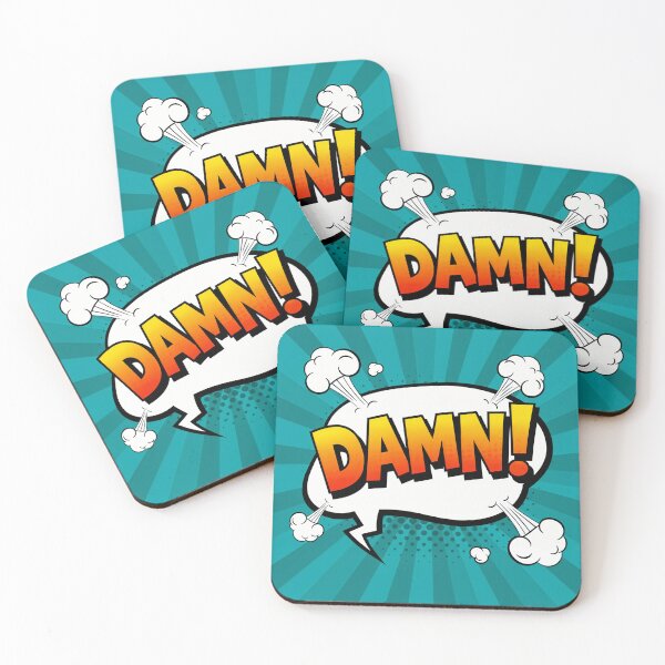 Item preview, Comic Pop Art DAMN! | Bold Retro Expression Design designed and sold by Collision19.