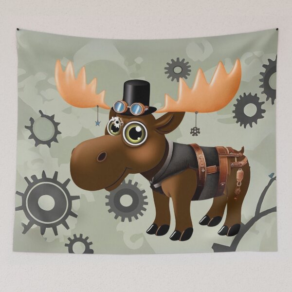 Item preview, Steampunk Cervalces Latifrons Art designed and sold by Sillytoe.