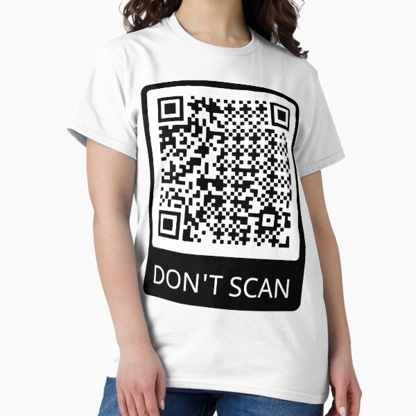 Vista previa del artículo con la obra «Don't Scan », diseñado y vendido por Fazube.
