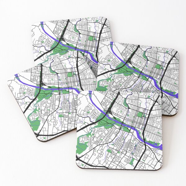 Item preview, Parks, Highways and waterbodies in Austin designed and sold by design2xstudio.