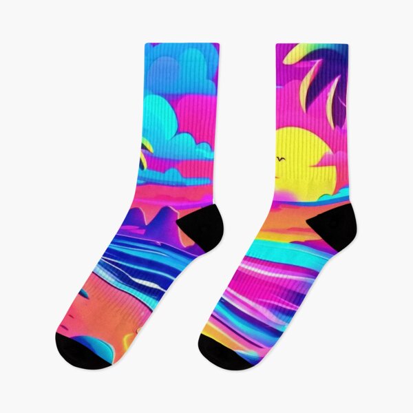 Item preview, Tropical Neon Beach Sunset Art designed and sold by Health And Fitness Posts e-Store.