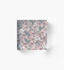 floral pattern Acrylic Block