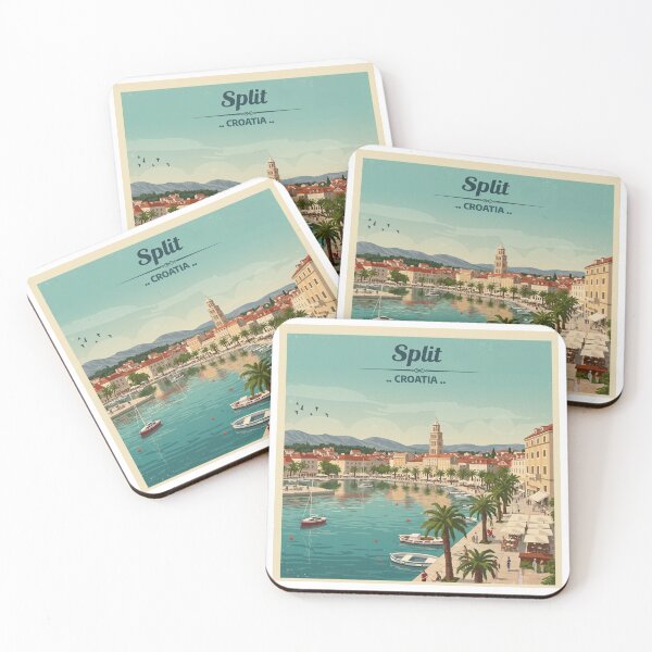Item preview, Split Riva - Iconic Waterfront Promenade in Croatia designed and sold by TrendSh0p.