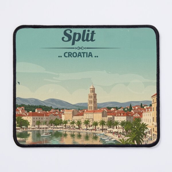 Item preview, Split Riva - Iconic Waterfront Promenade in Croatia designed and sold by TrendSh0p.