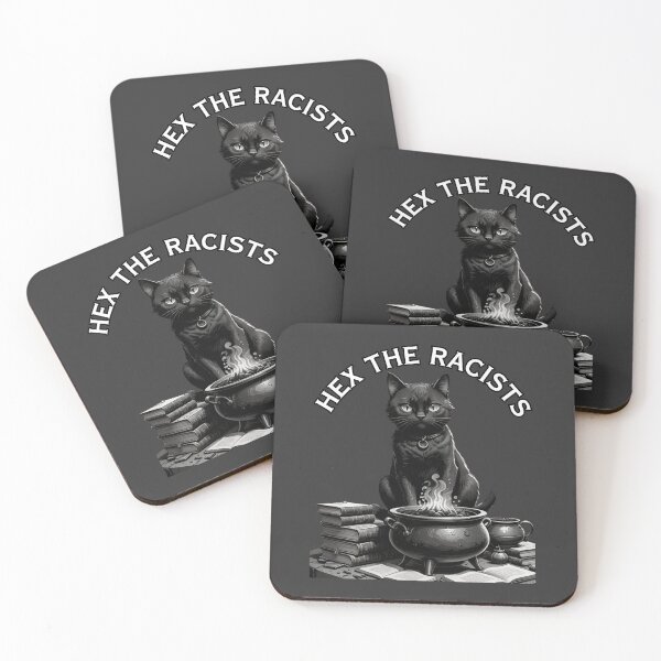 Item preview, Hex the Racists: Cat Edition designed and sold by VeryGoodFiber.