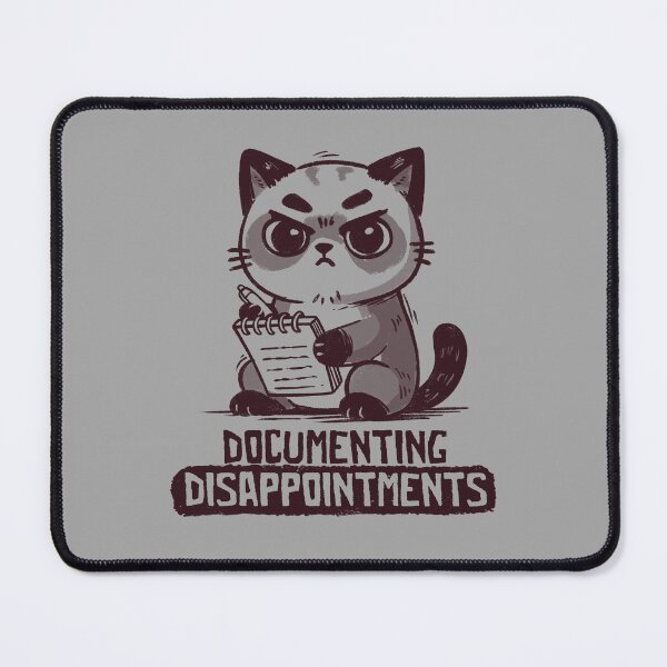 Item preview, Documenting Disappointments Funny Ironic Cat designed and sold by koalateess.
