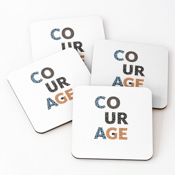 Item preview, COURAGE – Bold Motivational Typography Design designed and sold by Collision19.