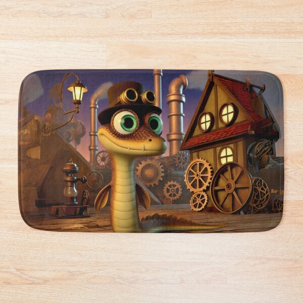 Item preview, Steampunk Coastal Taipan Illustration designed and sold by Sillytoe.