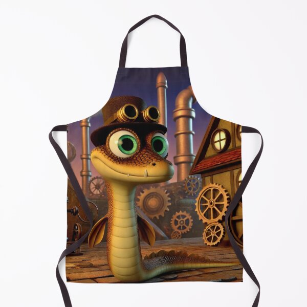Item preview, Steampunk Coastal Taipan Illustration designed and sold by Sillytoe.
