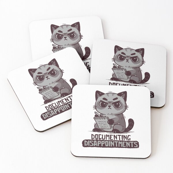 Item preview, Documenting Disappointments Funny Ironic Cat designed and sold by koalateess.