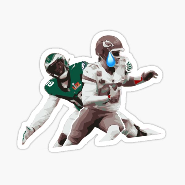 Vista previa del artículo con la obra «Josh Sweat los hace sudar. Josh Sweat, 59 capturas en el Super Bowl», diseñado y vendido por Gdproductions.
