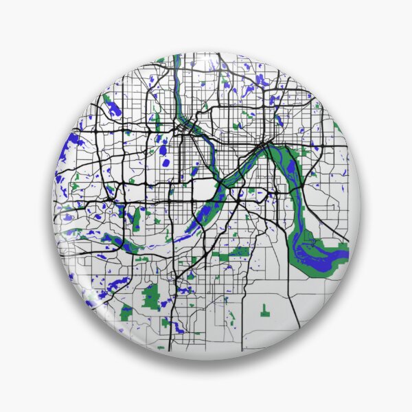 Item preview, Minimalist Map of Minneapolis  designed and sold by design2xstudio.