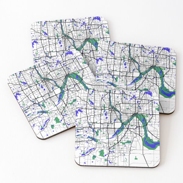 Item preview, Minimalist Map of Minneapolis  designed and sold by design2xstudio.