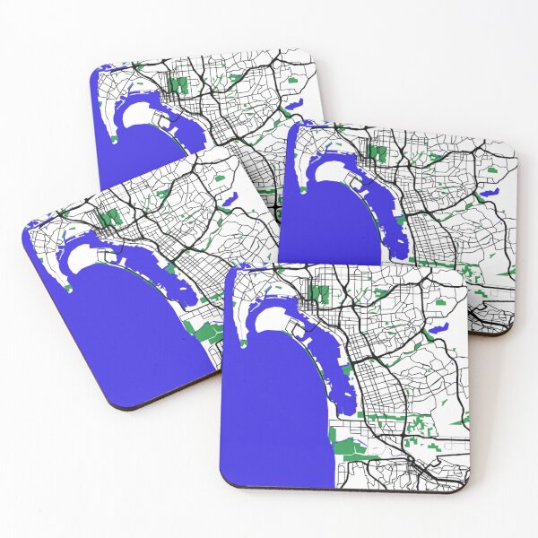 Item preview, Minimalist Map of San Diego designed and sold by design2xstudio.