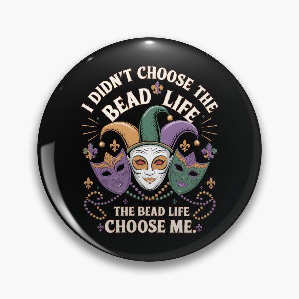 Item preview, Bead Life Chose Me Mardi Gras Jester & Masquerade Fun designed and sold by zbox1.