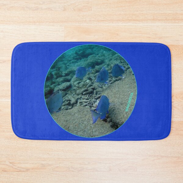 Item preview, Underwater - Gang of Blue Fish in Bonaire by Wagonesta  designed and sold by Wagonesta.
