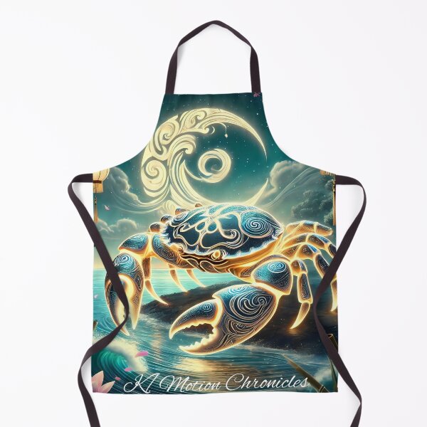 Item preview, "Lunar Cancer Zodiac Crab - Celestial Art" designed and sold by KMChronicles.