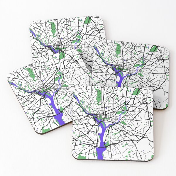 Item preview, Minimalist Map of Washington DC designed and sold by design2xstudio.