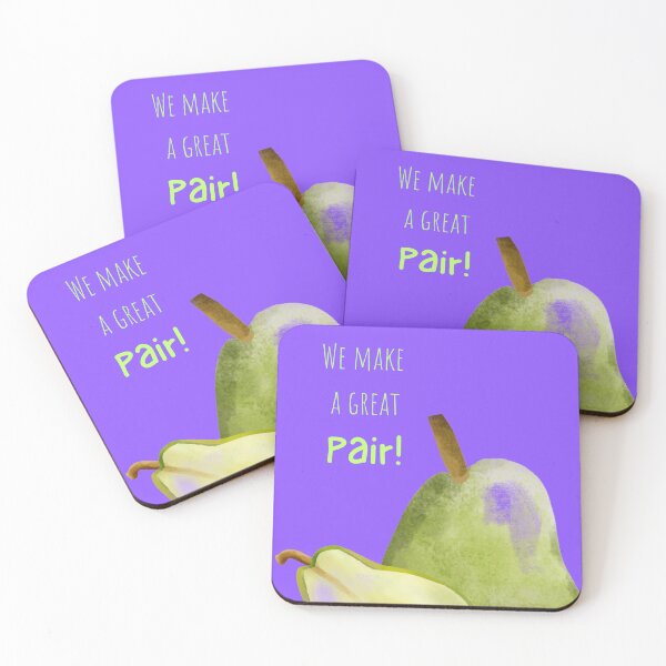 Item preview, We Make a Great Pair – Punny Pear Design for Couples designed and sold by Molly's Gone Mad .