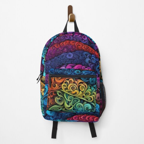 Item preview, Rainbow Waves Abstract designed and sold by Harmonic_Layers.