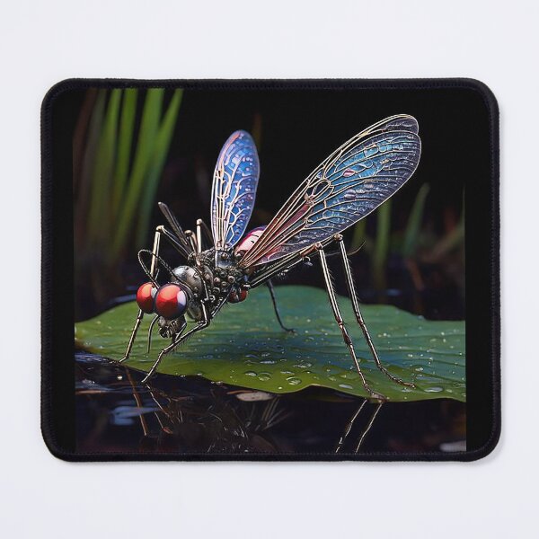Item preview, Steampunk Mechanical Mosquito Fantasy Swamp Art designed and sold by Phat Dog Designs .