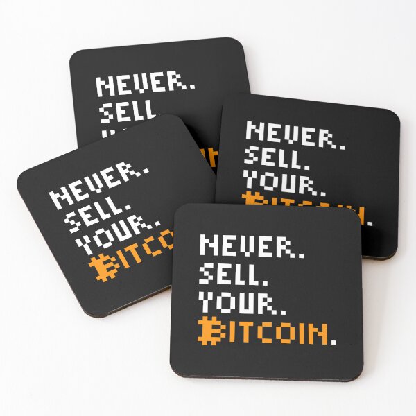Item preview, Never Sell Your Bitcoin Quote Retro designed and sold by CyberRex.