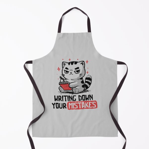 Item preview, Writing Down Your Mistakes Funny Ironic Cat designed and sold by koalateess.