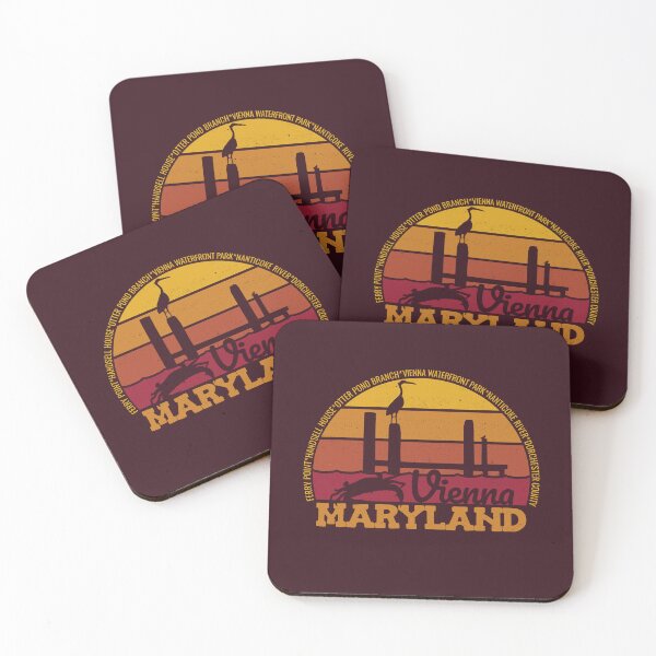 Item preview, Vienna Maryland Sunset Retro Local Pride Logo designed and sold by CRHPOD20.