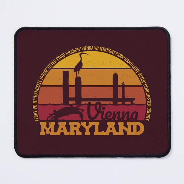 Item preview, Vienna Maryland Sunset Retro Local Pride Logo designed and sold by CRHPOD20.