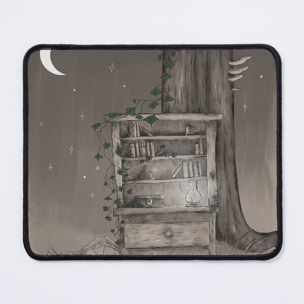 Item preview, Ivy Covered Bookcase designed and sold by LilyTreeArt.