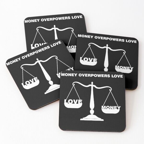 Item preview, Valentine's Day: Money Overpowers Love – Romantic & Meaningful Design designed and sold by MONTRIS.