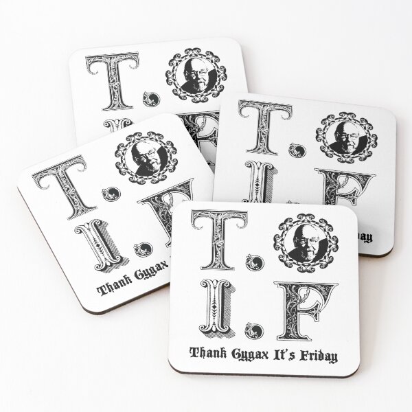 Item preview, Thank Gygax It's Friday designed and sold by Goth-It-Covered.