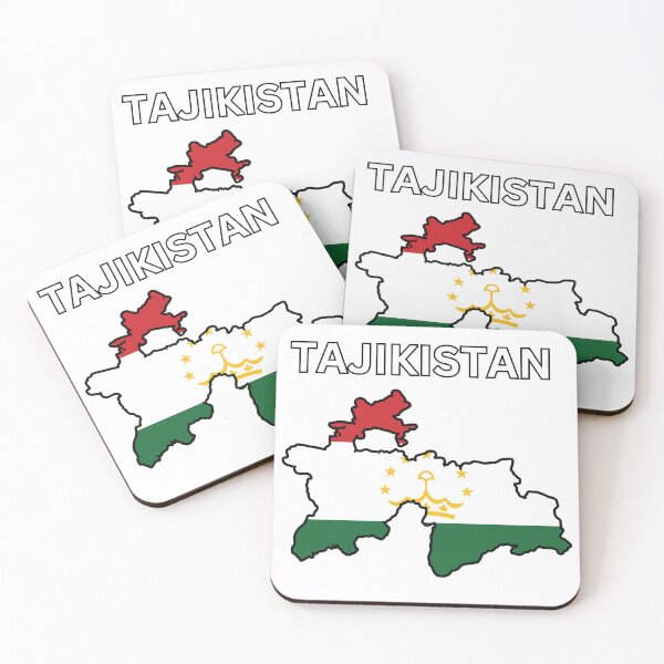 Item preview, Tajikistan Flag Map  designed and sold by atomstartup.