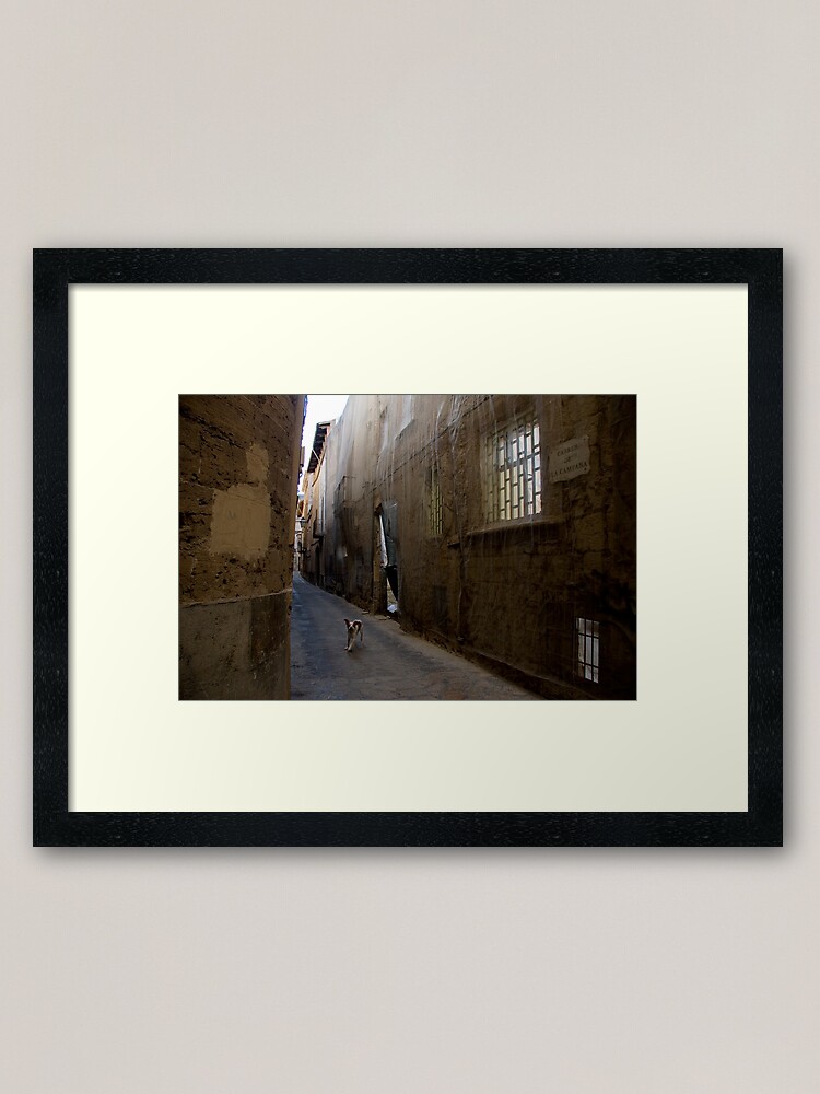 Alternate view of Dog Street Framed Art Print